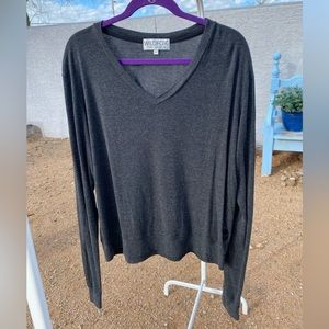 Wildfox SOFT grey v-neck sweater